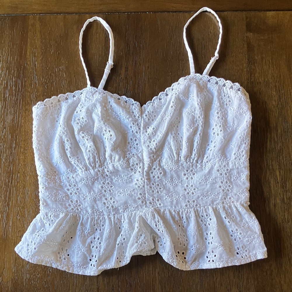 Wild Fable White Eyelet Camisole